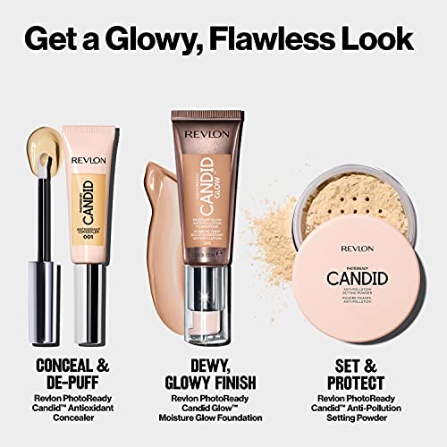 Revlon PhotoReady Candid Glow Moisture Glow Anti-Pollution Foundation with Vitamin E and Prickly Pear Oil, Anti-Blue Light Ingredients, without Parabens, Pthalates, and Fragrances, Almond, 0.75 oz - Image 8