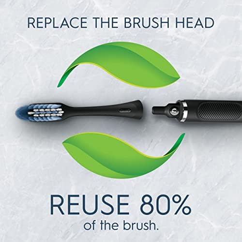 Oral-B Clic Toothbrush, Chrome White, with 1 Bonus Replacement Brush Head and Magnetic Toothbrush Holder - Image 3