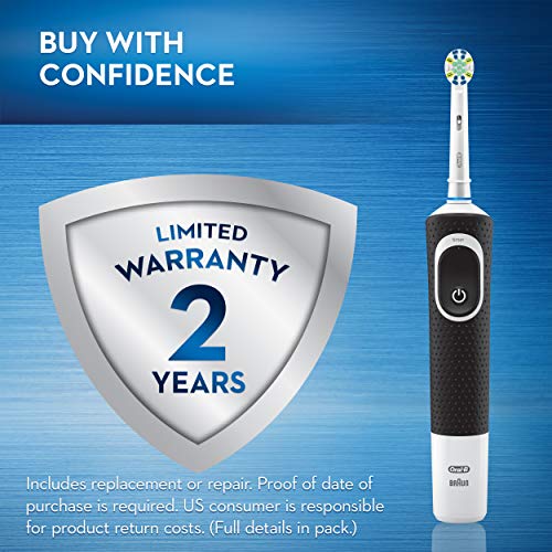 Oral-B Vitality FlossAction Electric Toothbrush with Replacement Brush Head, Black - Image 8