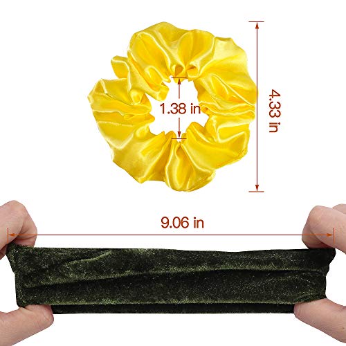 Cehomi 65 Pcs Velvet Hair Scrunchies Hair Bands for Women or Girls,Elastic Soft Ponytail Holder Hair Ties for Birthday, Party, Thanksgiving, Christmas - Image 4