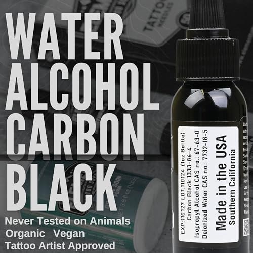 Black Tattoo Ink Tattoo Outline Shading Lining Mixing Ink & Blending Solid Liner Tattooing Ink Permanent Nighthawk Black Ink Tattoo Professional Tattoo Supplies - Image 5