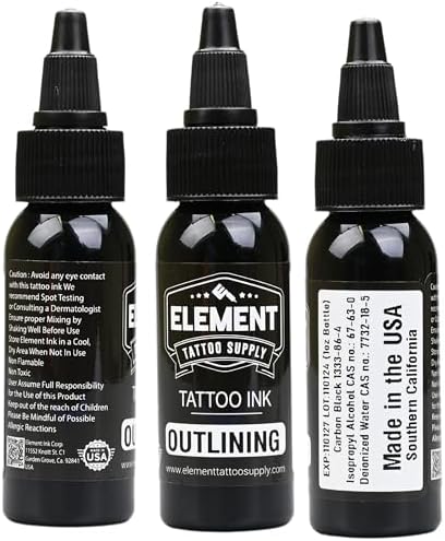 Black Tattoo Ink Tattoo Outline Shading Lining Mixing Ink & Blending Solid Liner Tattooing Ink Permanent Nighthawk Black Ink Tattoo Professional Tattoo Supplies - Image 6