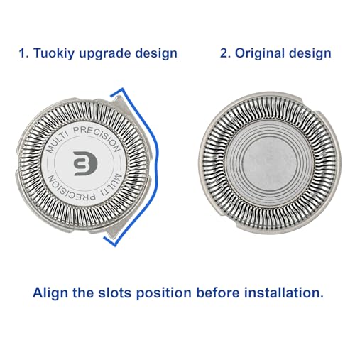 SH30 Replacement Heads for Philips Norelco Series 3000, 2000, 1000 Shavers and S738 Click and Style, Blades for Philips S1560 Shaver, SH30 Blades - Image 6