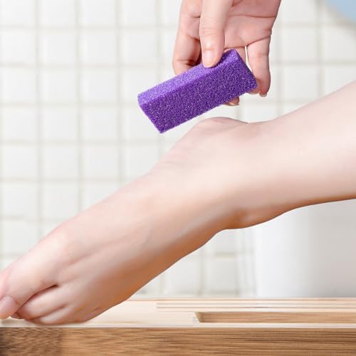 NOVAL Pumice Stone for Feet Scrubber Dead Skin Disposable Foot Pumice Foot Callus Remover Pedicure Tools Purple Pumice Sponge Nail Salon Home Use,40 PCS - Image 6
