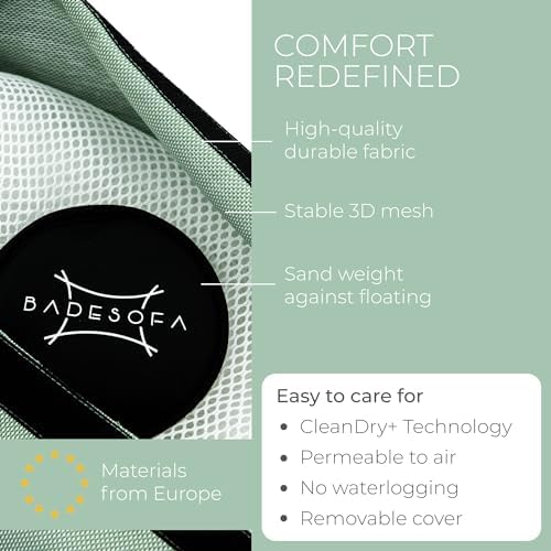 Bath Pillow S | Extra Comfortable Mesh Bath Cushion with Magic Dry Function | Green, Size: 19.7x23.6 inches | Hygienic Home Spa Pillow for Bathtub or Hot Tub - Image 4