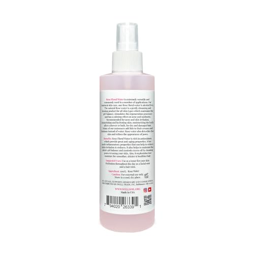 Well's Oil Rosewater Mist Spray (8 Fl oz) – Hydrates, Soothes & Refreshes | 100% Natural | No Chemical | for All Skin and Hair Types - Image 3