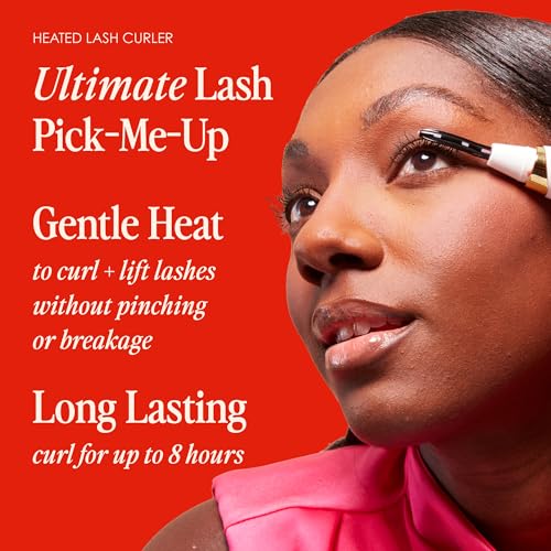 Grande Cosmetics LASH-LIFT Heated Lash Curler, Rechargeable and Travel Friendly, 2 Heat Settings, White - Image 3