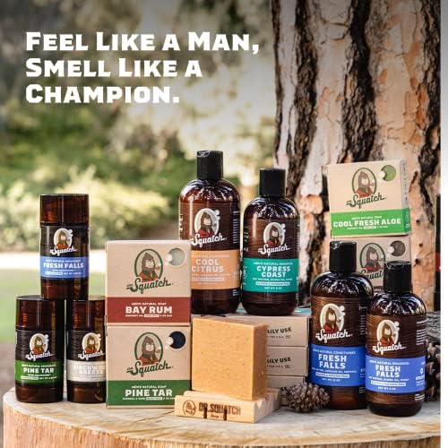 Dr. Squatch All Natural Bar Soap for Men with Zero Grit, 3 Pack, Bay Rum - Image 6