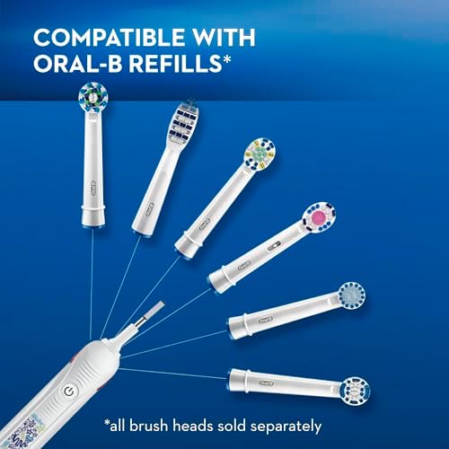 Oral-B Kids Electric Toothbrush with Coaching Pressure Sensor and Timer, Rechargeable Toothbrush with Brush Heads, Galaxy - Image 4
