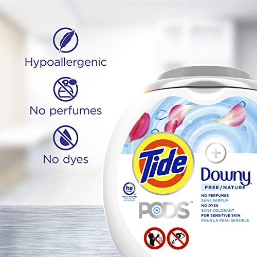 Tide Pods +downy Free, Liquid Laundry Detergent Pacs, 73 Count - Image 7