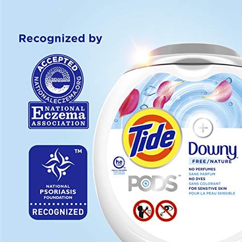 Tide Pods +downy Free, Liquid Laundry Detergent Pacs, 73 Count - Image 8