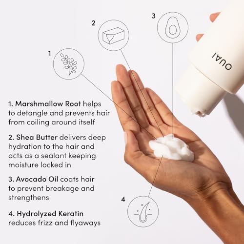 OUAI Thick Hair Conditioner Refill - Moisturizing Conditioner for Dry, Frizzy Hair - Keratin, Marshmallow Root, Shea Butter and Avocado Oil - Paraben, Phthalate and Sulfate Free Hair Care (32 Oz) - Image 3
