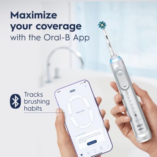 Oral-B Genius X Limited Rechargeable Electric Toothbrush with 1 Replacement Brush Head, Travel Case, White - Image 5