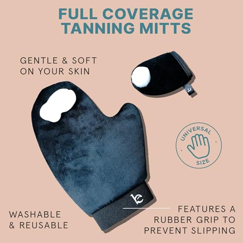 Tanning Lotion Self Tanner Kit - USA Made with Organic & Natural Ingredients, Self Tanning Lotion Face Tanner & Application Kit, Non Toxic Gradual Tan, Sunless Tan for Women & Men - Image 4