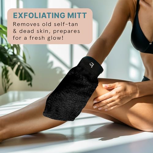 Tanning Lotion Self Tanner Kit - USA Made with Organic & Natural Ingredients, Self Tanning Lotion Face Tanner & Application Kit, Non Toxic Gradual Tan, Sunless Tan for Women & Men - Image 5