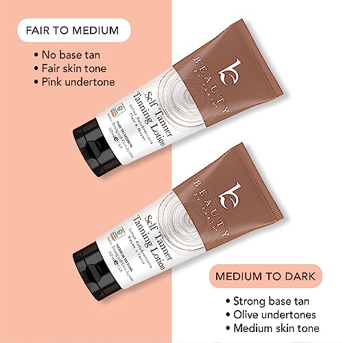 Tanning Lotion Self Tanner Kit - USA Made with Organic & Natural Ingredients, Self Tanning Lotion Face Tanner & Application Kit, Non Toxic Gradual Tan, Sunless Tan for Women & Men - Image 9