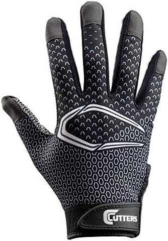 CUTTERS Game Day Receiver Glvs Youth S/M, Black Fade - Image 4