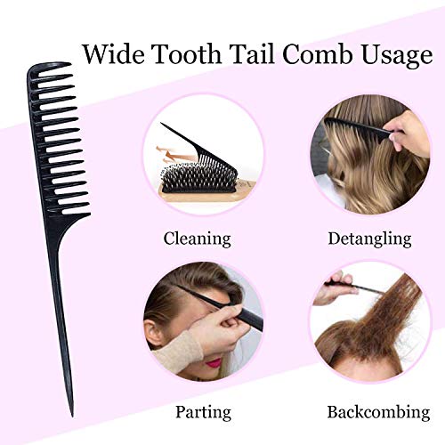 Boar Bristle Hair Brush and Comb Set for Women Men Kids, Best Natural Wooden Paddle Hairbrush and Small Travel Styling Brush for Wet or Dry Hair Detangling Smoothing Massaging - Image 5