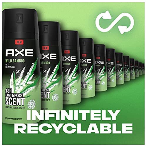 AXE Wild Bamboo Men's Body Spray Deodorant 48hr Odor Protection With Essential Oils Aluminum Free Deodorant Body Spray 4.0oz - Image 7
