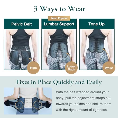 Lumbar Support Back Brace (Official) - Enhances Comfort, Breathable Design, Lower Back Belt, Posture and Spine Support (M size, 29-33 in) - Image 5