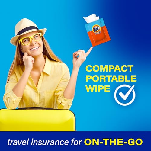 Tide To Go Stain Remover Wipes for Clothes, Instant Laundry Travel Stain & Spot Remover, 3 Pack, (30 Wipes Total) - Image 4