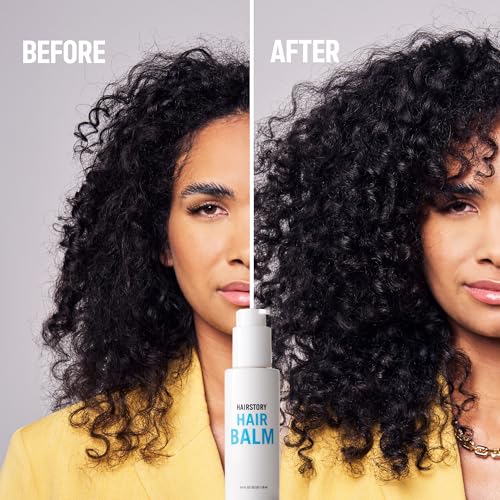 Hairstory Hair Balm, Moisturizing Air Dry Lotion, Leave In Conditioner Cream for All Hair Types, Adds Softness & Shine, Smooths Frizz, Defines Waves & Curls, 4oz - Image 4