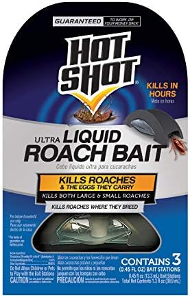 Hot Shot Ultra Liquid Roach Bait, Kills in Hours, 6 pack including 3 units Per Pack - Image 2