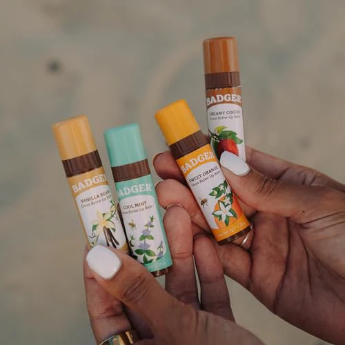 Badger - Cocoa Butter Lip Balm, Sweet Orange, Certified Organic Lip Balm, Fair Trade, Lip Butter, Lip Balm Cocoa Butter, Cocoa Care Lip Balm, 0.25 oz (4 Pack) - Image 5