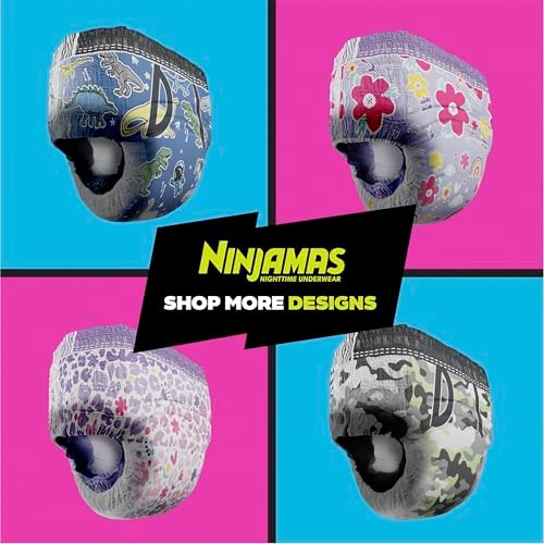 Ninjamas Boys Bedwetting Nighttime Underwear, Size L (64-95+ lbs), 34 Count, Overnight Protection, Ultra Absorbent, Hypoallergenic - Image 12