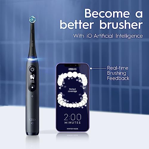 Oral-B iO Series 7 Electric Toothbrush with 2 Replacement Brush Heads, Black Onyx - Image 9
