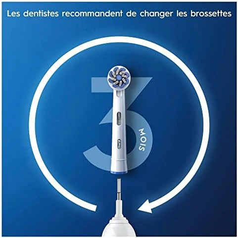 Oral-B Sensitive Clean Replacement Brush Heads x 8 Original Refill for Electric Toothbrush, White, 200 gram - Image 6