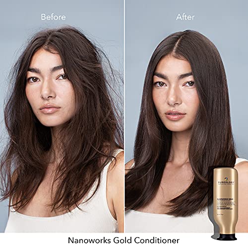Pureology Nanoworks Gold Conditioner - For Very Dry and Color-Treated Hair, Restores & Strengthens Hair, Sulfate-Free & Vegan - Image 3
