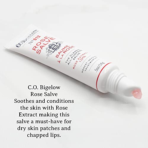 C.O. Bigelow Rose Salve Lip Balm Tubes 3 Pack, All Purpose Salves Moisturizing for Chapped Lips and Dry Skin - Image 3