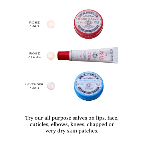 C.O. Bigelow Rose Salve Lip Balm Tubes 3 Pack, All Purpose Salves Moisturizing for Chapped Lips and Dry Skin - Image 7