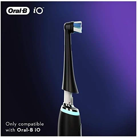 Oral-B iO Ultimate Clean Electric Toothbrush Head, Twisted & Angled Bristles for Deeper Plaque Removal, Pack of 4, Suitable for Mailbox, Black - Image 7
