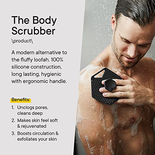 Tooletries - Body Scrubber & Hook - Premium Silicone Scrubber for Cleaning, Exfoliating and Invigorating Your Skin - Shower Accessories - Durable & Long Lasting Body Wash Scrubber for Men - Image 6
