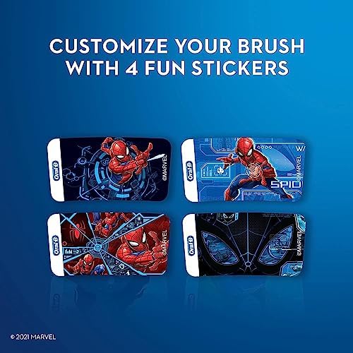 Oral-B Kids Electric Toothbrush Featuring Marvel's Spiderman, for Kids 3+ - Image 4