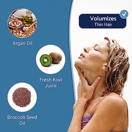 Shampoo Bar for thin hair with Argan Oil & Kiwi, Gentle foam, Natural, Green, SLS free, Sulfate Free, Soap-Free, Zero Waste, Vegan, 3.53 Oz - Image 2
