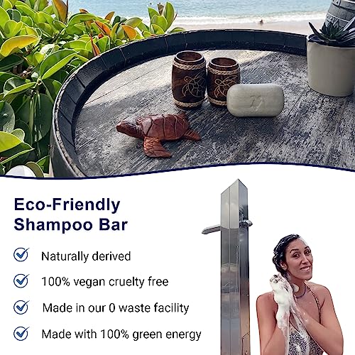 Shampoo Bar for thin hair with Argan Oil & Kiwi, Gentle foam, Natural, Green, SLS free, Sulfate Free, Soap-Free, Zero Waste, Vegan, 3.53 Oz - Image 7