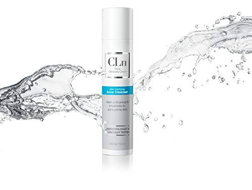 CLn® Acne Cleanser-Facial Cleanser with 0.5% Salicylic Acid to Eliminate Blackheads & Breakouts, Oil-Free & Fragrance-Free, 3.4 fl. oz. - Image 6