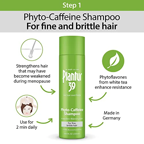 Plantur 39 Phyto Caffeine Women's 3 Step System for Fine, Thinning Natural Hair Growth - Shampoo, Conditioner, Tonic - Image 2