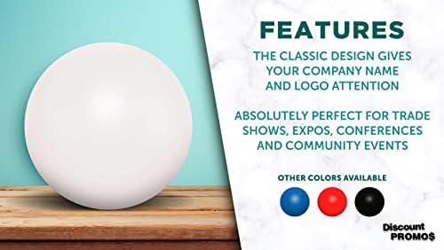 Stress Balls for Adults, 10 pack, Hand Exercise, Perfect For Your Desk, Office, or Home, White - Image 2