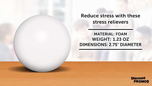 Stress Balls for Adults, 10 pack, Hand Exercise, Perfect For Your Desk, Office, or Home, White - Image 4