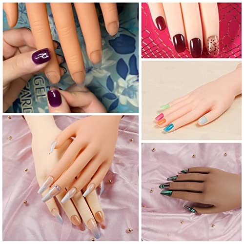 Practice Hand for Acrylic Nails,Mannequin Hands for Nails Practice,Nail Art Hand Nail Training Hand Nail Fake Hand Nail Hand Practice Acrylic Nail Hand 1Pcs Nude Hand - Image 7