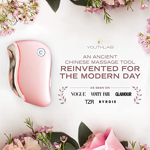 YouthLab ProSculpt Gua Sha, Ultimate Facial Scraping/Sculpting/Tightening Tool, Heat/Electric Vibration, Anti-Aging/Wrinkles, Eye/Face Puffiness, Tension Relief, Acupressure, Face Lift, Double Chin - Image 2