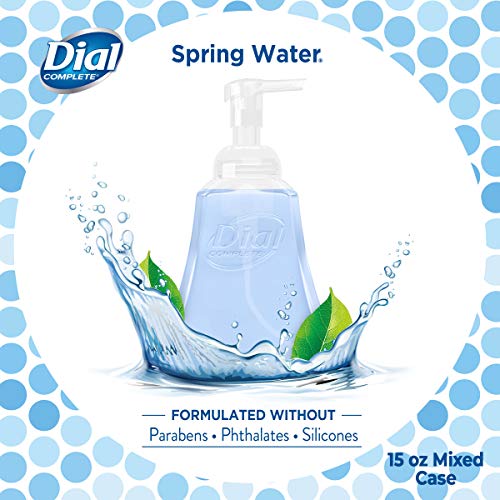 Dial Complete Anti-bacterial Foaming Hand Wash, 60 oz of Foaming Hand Soap. 2-scent Variety Pack Spring Water/Pear, 15 Fluid Ounces each (4 pack) - Image 5