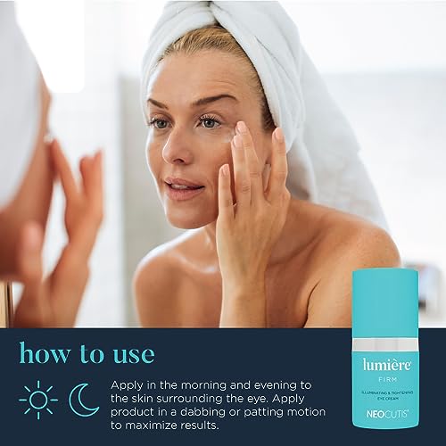 Neocutis Lumiere Firm - Illuminating and Tightening, Anti-Aging Eye Cream - Brighten, Hydrate, and Soothe - for Dark Circles, Puffiness, and Wrinkle Prevention - Travel-Friendly - 15 ml/0.5 fl oz. - Image 7