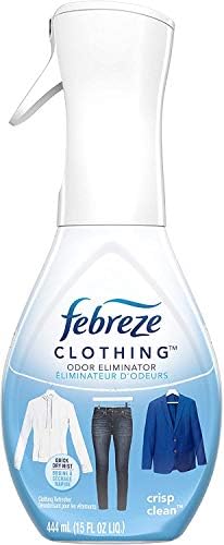 Febreze Clothing Odor Eliminator, Crisp Clean Scent, 15 Fl Oz (2 Pack) - Image 2