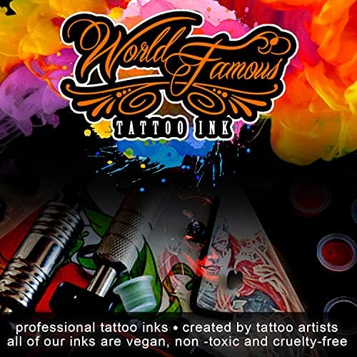 World Famous Tattoo Ink - Sailor Jerry Red Tattoo Ink - Professional Tattoo Ink & Tattoo Supplies - Skin-Safe Permanent Tattooing in Bold Shades - Vegan & Non-Toxic (1 oz) - Image 5