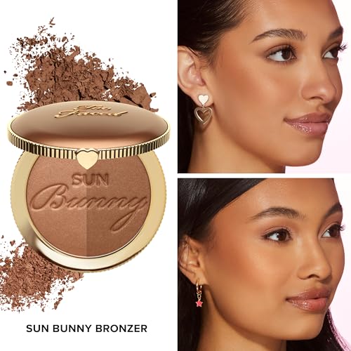 Too Faced Sun Bunny Bronzer | Buildable Luminous Glow for Sun-Kissed Finish + Cruelty Free, 0.28 Ounce - Image 2